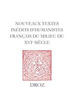 Télécharger le livre :  Nouveaux textes inédits d'humanistes français du milieu du XVe siècle