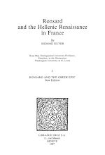 Télécharger le livre :  Ronsard and the Hellenic Renaissance in France