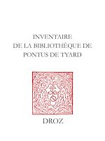 Télécharger le livre :  Inventaire de la bibliothèque de Pontus de Tyard