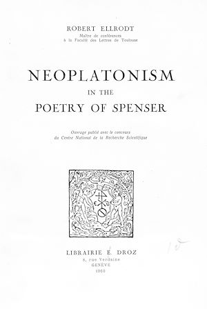 Téléchargez le livre :  Neoplatonism in the poetry of Spenser