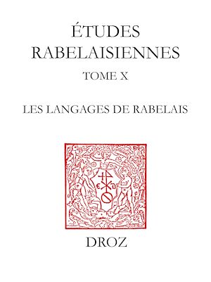 Téléchargez le livre :  Les Langages de Rabelais