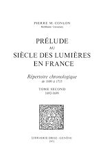 Télécharger le livre :  Prélude au siècle des Lumières en France : répertoire chronologique de 1680 à 1715. Tome II, 1692-1699