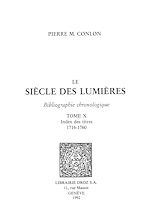 Télécharger le livre :  Le Siècle des Lumières : bibliographie chronologique. T. X, Index des titres : 1716-1760
