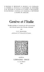Télécharger le livre :  Genève et l'Italie