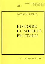 Télécharger le livre :  Histoire et société en Italie