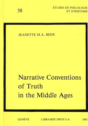 Téléchargez le livre :  Narrative Conventions of Truth in the Middle Ages