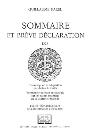 Téléchargez le livre :  Sommaire et brève déclaration : 1525
