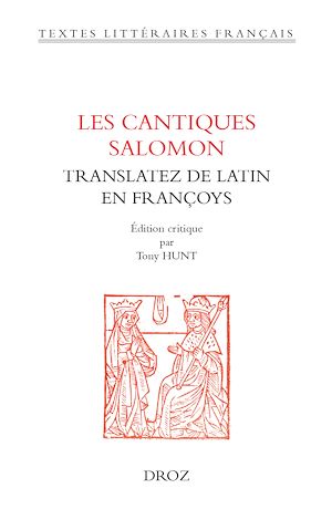 Téléchargez le livre :  Les cantiques Salomon translatez de latin en françoys