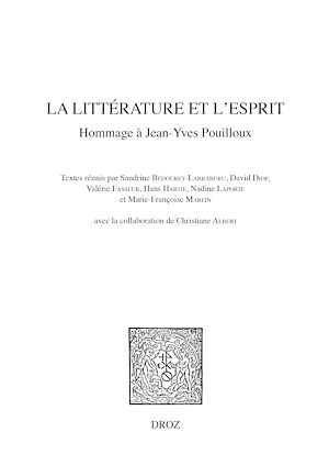 Téléchargez le livre :  La littérature et l'esprit