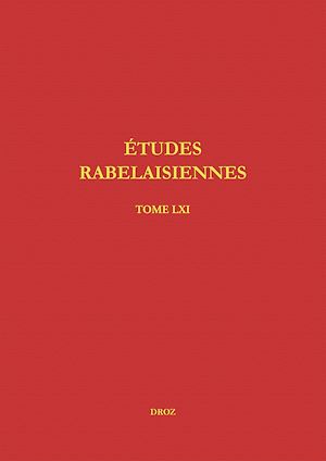 Téléchargez le livre :  Études rabelaisiennes