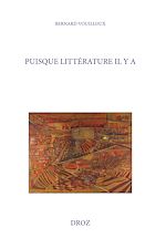 Télécharger le livre :  Puisque littérature il y a