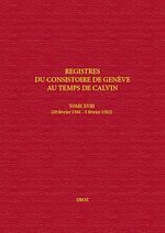 Télécharger le livre :  Registres du Consistoire de Genève au temps de Calvin