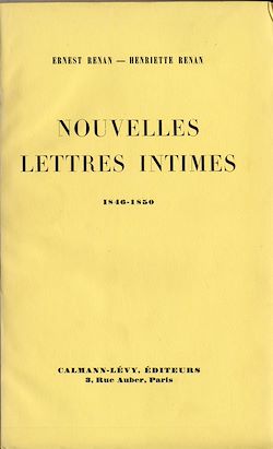 Télécharger le livre :  Nouvelles lettres intimes 1846-1850