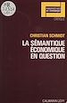 Télécharger le livre :  La Sémantique économique en question