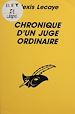 Télécharger le livre :  Chronique d'un juge ordinaire