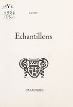 Télécharger le livre :  Échantillons