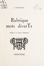 Télécharger le livre :  Rubriques mots diverTs