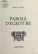Télécharger le livre :  Parole d'écriture