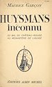 Télécharger le livre :  Huysmans inconnu