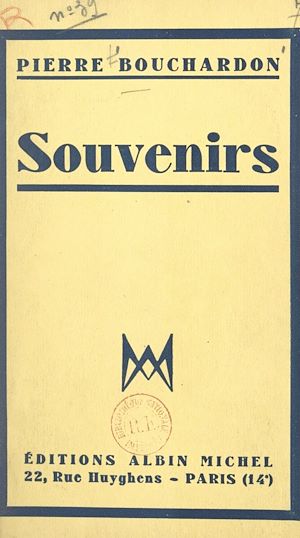Téléchargez le livre :  Souvenirs