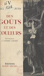 Download this eBook Des goûts et des couleurs