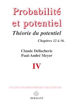 Télécharger le livre :  Probabilités et potentiel, Volume 4