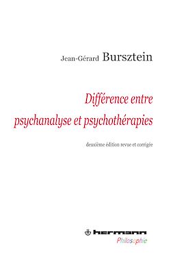 Télécharger le livre :  Différence entre psychanalyse et psychothérapies