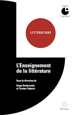 Télécharger le livre :  L'Enseignement de la littérature