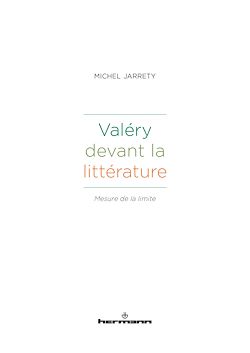 Télécharger le livre :  Valéry devant la littérature