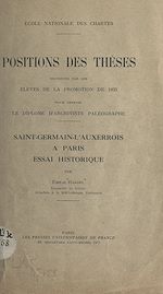 Download this eBook Saint-Germain-l'Auxerrois à Paris. Essai historique.