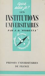 Download this eBook Les institutions universitaires en France