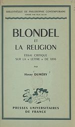 Télécharger le livre :  Blondel et la religion