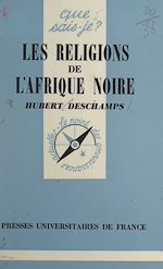Download this eBook Les religions de l'Afrique noire