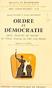 Télécharger le livre :  Ordre et démocratie