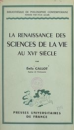 Télécharger le livre :  La renaissance des sciences de la vie au XVIe siècle