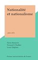 Télécharger le livre :  Nationalité et nationalisme