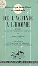 Télécharger le livre :  De l'actinie à l'homme, études de psychophysiologie comparée (1)