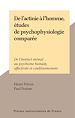 Télécharger le livre :  De l'actinie à l'homme, études de psychophysiologie comparée