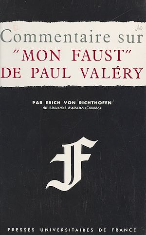 Téléchargez le livre :  Commentaire sur Mon Faust, de Paul Valéry