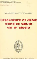 Télécharger le livre :  Littérature et droit dans la Gaule du Ve siècle