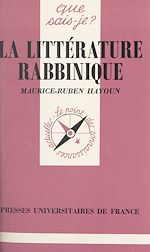 Download this eBook La littérature rabbinique