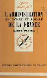 Download this eBook L'administration régionale et locale de la France