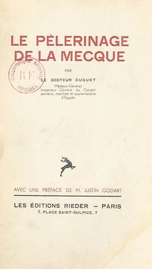 Téléchargez le livre :  Le pèlerinage de La Mecque