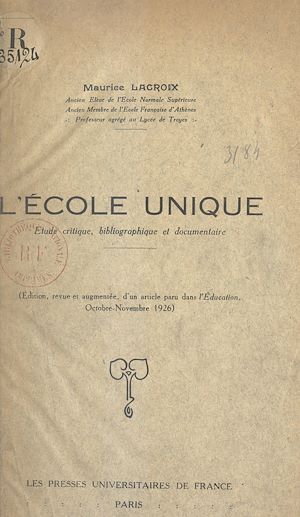 Download the eBook: L'école unique