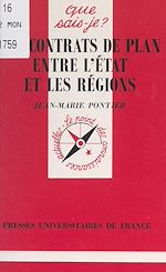 Télécharger le livre :  Les contrats de plan entre l'État et les régions