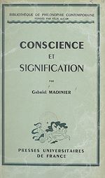 Télécharger le livre :  Conscience et signification
