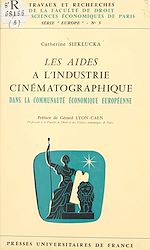Download this eBook Les aides à l'industrie cinématographique dans la Communauté économique européenne