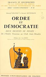Download this eBook Ordre et démocratie