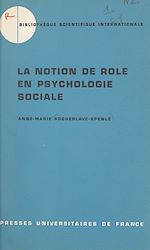 Télécharger le livre :  La notion de rôle en psychologie sociale