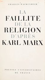 Télécharger le livre :  La faillite de la religion d'après Karl Marx